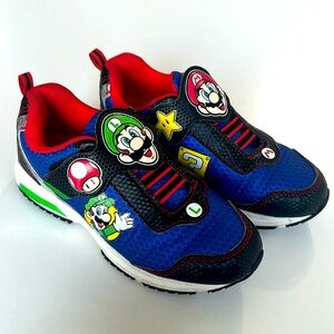 Super Mario and Luigi slight up sneakers size 2 kids